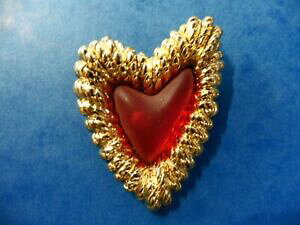 �y���������z�W���G���[�E�A�N�Z�T���[ �n�[�g�o�����V�A�K�u���[�`tres jolie broche balenciaga en forme de coeur parfait etat