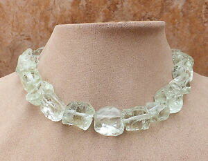 yzWG[EANZT[ O[y[L[uNH[cRA[i`OhWG[Chvert pale citron icy cube quartz collier imposant naturel grand bijoux usa made