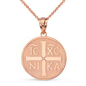 yzWG[EANZT[ S[h[YNXgOLXgCGXRJ[RA[14k or rose christogramme christ jesus conquers collier