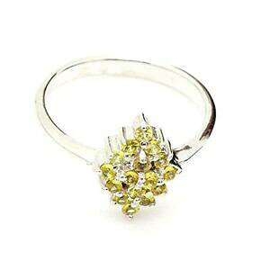 yzWG[EANZT[ CG[Tt@CAOVo[bague saphir jaune argent 925