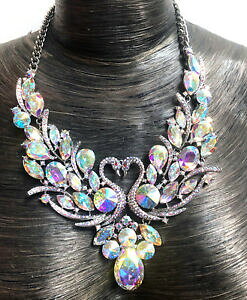 �y���������z�W���G���[�E�A�N�Z�T���[ �o�g���[�E�B���\���N���X�^���A�u�s�[�R�b�Nbutler et wilson transparent cristal ab deux paons avec collier neuf