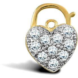 【送料無料】ジュエリー・アクセサリー ジュエルコロンドンゴールドジルコーネラブカデナスペンダントブレロックjewelco london 9ct 2colour or zircone amour cadenas pendentif breloque