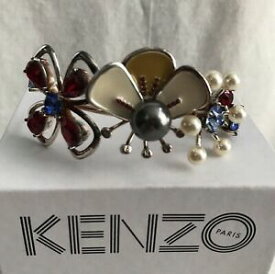 【送料無料】ジュエリー・アクセサリー ケンゾーラインストーンフラワーズブレスレットkenzo pearls and rhinestones flowers bracelet