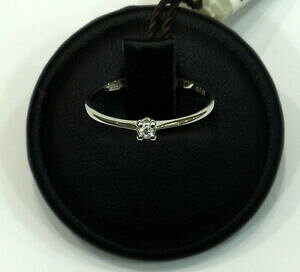 【送料無料】ジュエリー・アクセサリー オーロビアンココンブリリアントアネロビビギソリタリオanello bibigi solitario in oro bianco con brillante ct 003 aso559b03