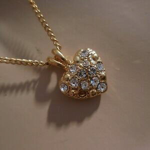 yzWG[EANZT[ n[gbLn[gzCgTt@CABe[WWG[collier pendentif yr c?ur plaque or saphir blanc bijou vintage femme n4482