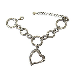 �y���������z�W���G���[�E�A�N�Z�T���[ �G�o�[���X�g�V���o�[�u���X���b�g�u�����b�N�n�[�g�g�����X�y�A�����g�z���C�g�X�����t�X�L�[�N���X�^��everlast argent bracelet breloque c?ur transparent bla