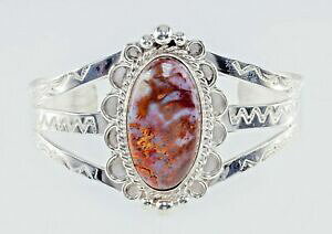 yzWG[EANZT[ AQ[gVo[X^[OiozJtuXbgmousse agate argent sterling navajo manchette bracelet