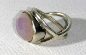 yzWG[EANZT[ Vo[ONH[csNVbNancienne bague en argent 925 et quartz rose tres chic