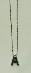 【送料無料】ジュエリー・アクセサリー コラーナジロコロビビギインオロビアンコレターブリリアンティcollana girocollo bibigi in oro bianco lettera a brillanti cla4908b