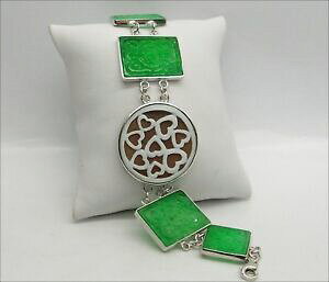yzWG[EANZT[ u`AWFgW_FfGJIThjRbracciale argento giada verde e cammeo sardonico agrp 020