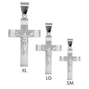 �y���������z�W���G���[�E�A�N�Z�T���[ �V���o�[�X�^�[�����O�t�B�j�b�V���}�b�g�N���X�y���_���g�g�b�v�|���G�b�Wargent sterling finition mat croix crucifix pendentif w haut poli bordure