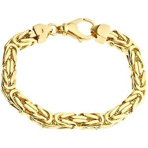 yzWG[EANZT[ X^[OVo[uOrU`uXbgS[hsterling 925 argent bling bracelet byzantins 8x8mm gold