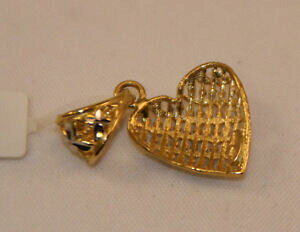 �y���������z�W���G���[�E�A�N�Z�T���[ �I���W���b���~���V�~�A�����T�����@�����e�B�[�m�V�I���h���N�I�[��ciondolo cuore in oro giallo 750 millesimi , amore san valentino