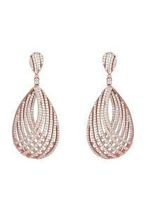 yzWG[EANZT[ [Y{ebNXXpCWRlWFt@^W[[YnMOrose vortex spirale zircone gemme fantaisie or rose larme pendantes oreilles