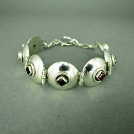 【送料無料】ジュエリー・アクセサリー グラナツシュタイネンチェーンシルバーメンバーブレスレットmoderne membres bracelet en 925 argent avec beaux granatsteinen et chaines