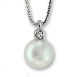 【送料無料】ジュエリー・アクセサリー コラーナジェモロドナオロビアンコビアンコペルラcollana gemoro donna ppe328bia oro bianco bianco perla