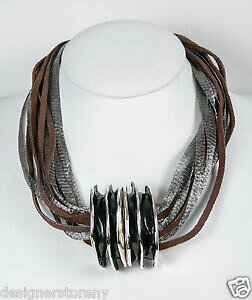 yzWG[EANZT[ obgthVo[ILVhX^[Oy_gJL_CCRA[batami oxyde argent sterling pendentif w kaki daim maille collier ne1646