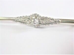 yzWG[EANZT[ A[fRzCgS[hu[`uAgart deco broche or blanc 585 avec brillant, 3,0 g