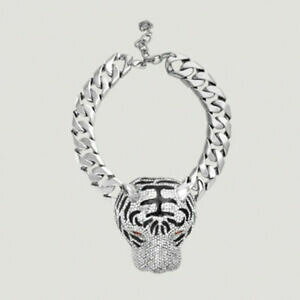 �y���������z�W���G���[�E�A�N�Z�T���[ �o�g���[�E�B���\���N���X�^���^�C�K�[�G�i�����w�b�h�I���r�b�O�`�F�[���J���[butler et wilson transparent cristal amp; email tigre tete sur gros chaine collier