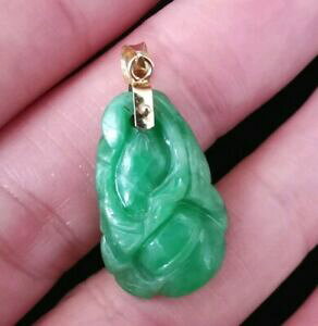 �y���������z�W���G���[�E�A�N�Z�T���[ �y���_���gpendentif ancien jade vert grave en or