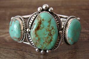 yzWG[EANZT[ iozVo[WG[X^[O^[RCYuXbgoCAo[gN[uhnavajo bijoux argent sterling turquoise bracelet par albert cleveland