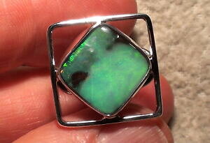 yzWG[EANZT[ rfIOS[fIp[{_[Vo[Omanufacture bague en argent 925 avec grungoldenem opale boulder avec video