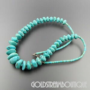 yzWG[EANZT[ Be[WTgh~SvGuVo[X^[O^[RCYp[vintage santo domingo pueblo argent sterling gradue turquoise perle d