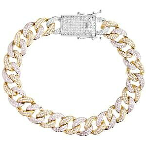 yzWG[EANZT[ vCuOVo[uXbg}CA~prime bling 925 bracelet en argent miami curb 12mm