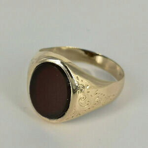 yzWG[EANZT[ A[k[H[V@G[EGClRiart nouveau chevaliere um 1900 in or avec einem cornaline