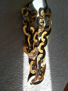 yzWG[EANZT[ j[lbNXmonies collier 2 rangs ajustable noir et feuille d or