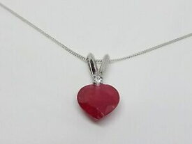 【送料無料】ジュエリー・アクセサリー ルビーペンダントハートチェーンシルバーペンダントpendentif rubis 7 ct coeur avec chaine et pendentif argent 925