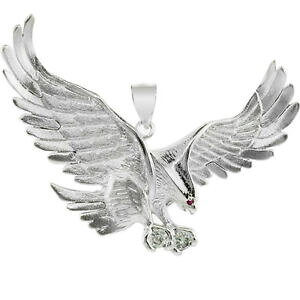 �y���������z�W���G���[�E�A�N�Z�T���[ �t���C�g�y���_���g�z���C�g�C�[�O��fin 10k blanc or aigle en vol pendentif avec cz fait aux usa