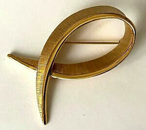 yzWG[EANZT[ u[`oClS[fmbgmCuS[WXbroche dore signe monet noeud dore neuve 5,8cm magnifique