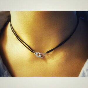 �y���������z�W���G���[�E�A�N�Z�T���[ �l�b�N�J���[�V���o�[collier rasdecou menottes en argent 925 sur cordon