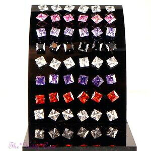 �y���������z�W���G���[�E�A�N�Z�T���[ �X�p�[�N�����O�X�N�G�A�J�b�v�C�m�b�N�X�C���[�N���X�X�����t�X�L�[�N���X�^���G�������cpetillant coupe carree inox clous doreilles avec 7mm swarovski cristal elem