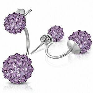 yzWG[EANZT[ x_[CO_u~[g~[gA[MfBXR{[boules de argil disco de 6mm amp; 10mm avec lavender cz ?boucles doreilles doubl