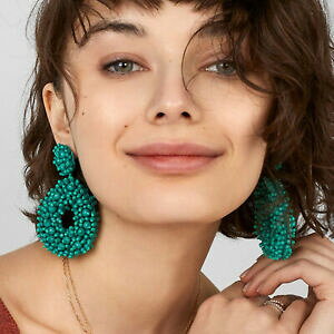 �y���������z�W���G���[�E�A�N�Z�T���[ �{�z�t�@�b�V�����r�[�Y�h���b�v�C�������O�J���t���_���O���X�e�[�g�����g�r�[�Y�W���G���[boho fashion beads drop earrings women colorful dangle statement beaded 