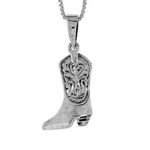 �y���������z�W���G���[�E�A�N�Z�T���[ �V���o�[�X�^�[�����O�u�[�c�y���_���g�u�����b�N�C���`�C�^���A���`�F�[���{�b�N�Xargent sterling bottes pendentif breloque, 18 italien boite chaine