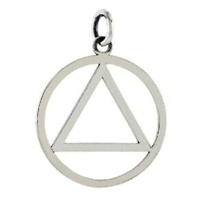 yzWG[EANZT[ Vo[X^[O\uGeBV{y_gubNC^Aargent sterling sobriety symbole recuperation pendentif breloque, 18 italian