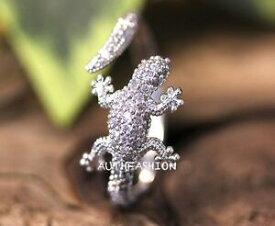 【送料無料】ジュエリー・アクセサリー トカゲリングユニークリングジュエリーサイズアイデアadjustable lizard ring animal unique funny ring jewelry free size gift idea