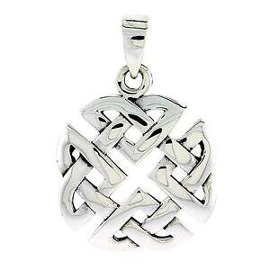 �y���������z�W���G���[�E�A�N�Z�T���[ �V���o�[�X�^�[�����O�P���g�y���_���g�u�����b�N�C���`�C�^���A���`�F�C���{�b�N�Xargent sterling noeud celtique pendentif breloque, 18 italien chaine boite
