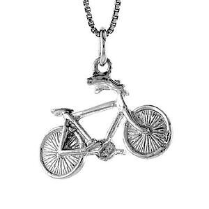 �y���������z�W���G���[�E�A�N�Z�T���[ �V���o�[�X�^�[�����O�o�C�N�y���_���g�u�����b�N�C���`�C�^���A���`�F�[���{�b�N�Xargent sterling velo pendentif breloque, 18 italien boite chain