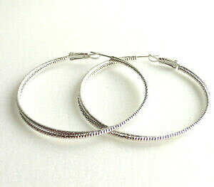 �y���������z�W���G���[�E�A�N�Z�T���[ �X�p�[�N���g���e�B�����O�����h�t�[�v�S�[���h���b�L�z���C�gfemme sparkle 2 in 1 tortillon grand cerceau boucles plaque or blanc 50mm 51cm