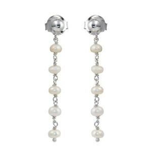 yzWG[EANZT[ COCONX}bVuVo[p[boucles doreilles clous argent massif wpendant perle