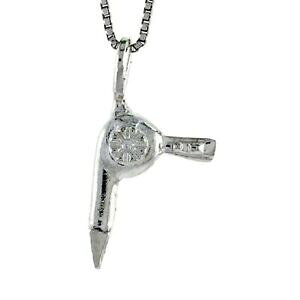 �y���������z�W���G���[�E�A�N�Z�T���[ �V���o�[�X�^�[�����O�h���C���[�y���_���g�u�����b�N�C���`�C�^���A���`�F�[���{�b�N�Xargent sterling sechoir pendentif breloque, 18 italien boite chaine