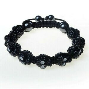 yzWG[EANZT[ ubNWR[lfXwbhp[R[hAWX^u}NuXbgnoir zircone tete de mort perle cordon reglable macrame bracelet