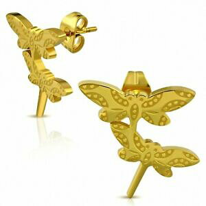 �y���������z�W���G���[�E�A�N�Z�T���[ �_�u���g���{�X�e�����X�t�@���V�[�C�������O�g���{boucles doreilles fantaisie libellule a double libellule en acier inoxydable do