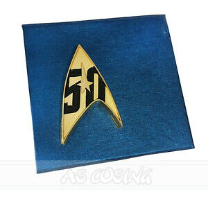 yzWG[EANZT[ X^[gbNobW^S[hu[`obWvbvstar trek 50th anniversary badge metal gold brooches badge prop