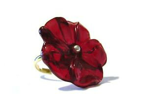 �y���������z�W���G���[�E�A�N�Z�T���[ ���b�h�N���X�^���t�����[�����Obague fleur rouge en cristal 2591
