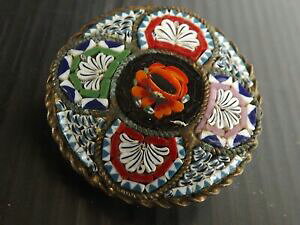 yzWG[EANZT[ Be[Wu[`}CNUCNC^Abroche vintage micro mosaique travail italien
